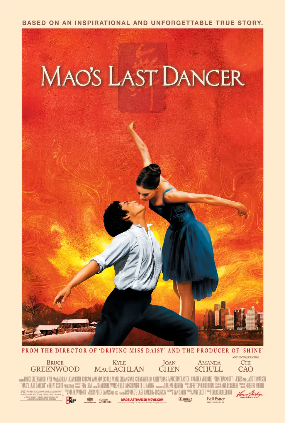 Poster of 'Mao's Last Dancer' with dancing couple